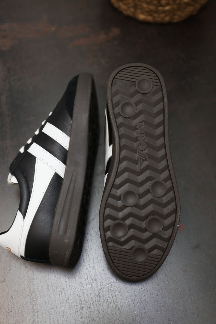 Cyclone Leather - Black/white