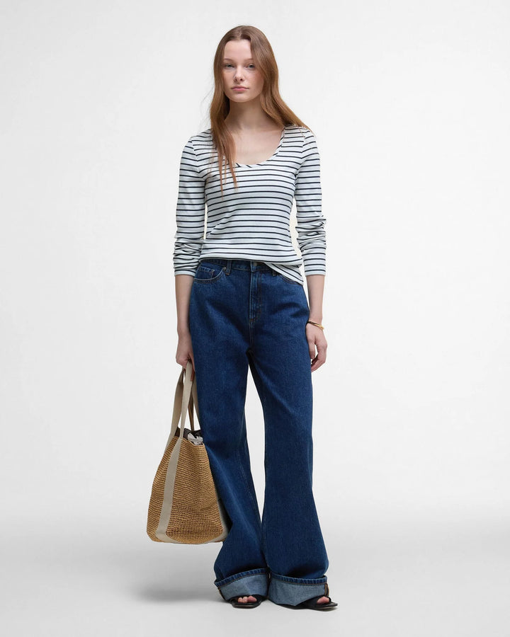 Barbour Blake top - cloud stripe