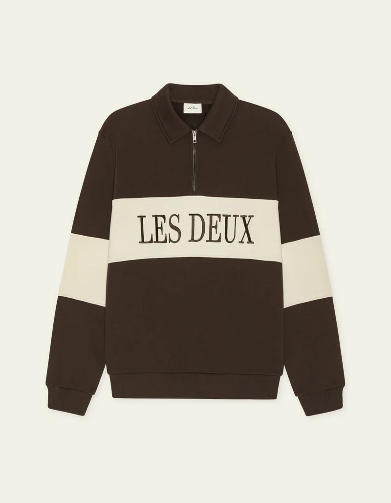 Sweatshirt met rits Rugby - Mole Brown