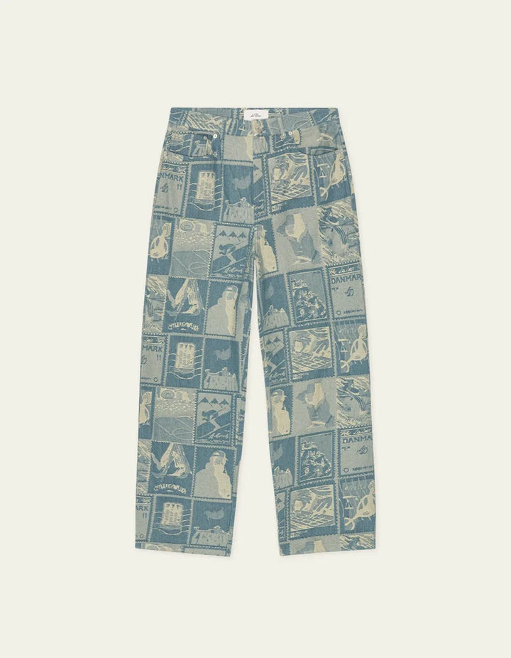 Roi Stamp Jacquard Jeans