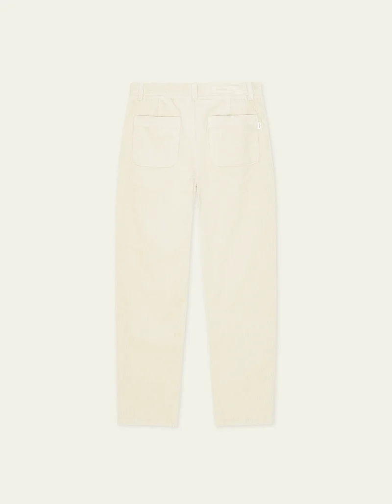 Pantalón de pana de corte tapered - marfil