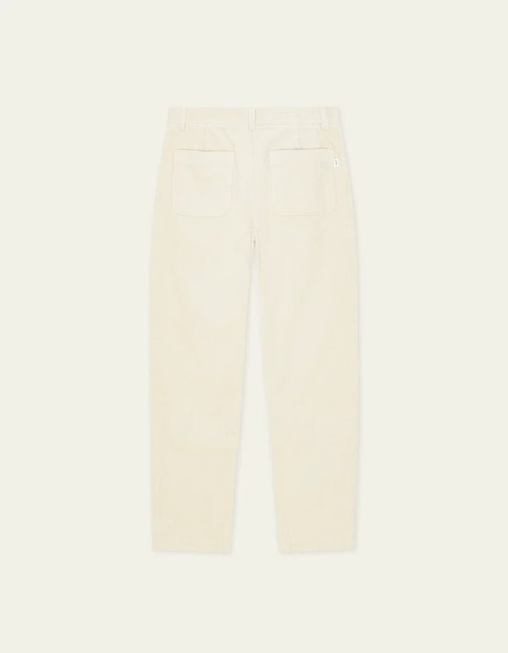 Pantalón de pana de corte tapered - marfil
