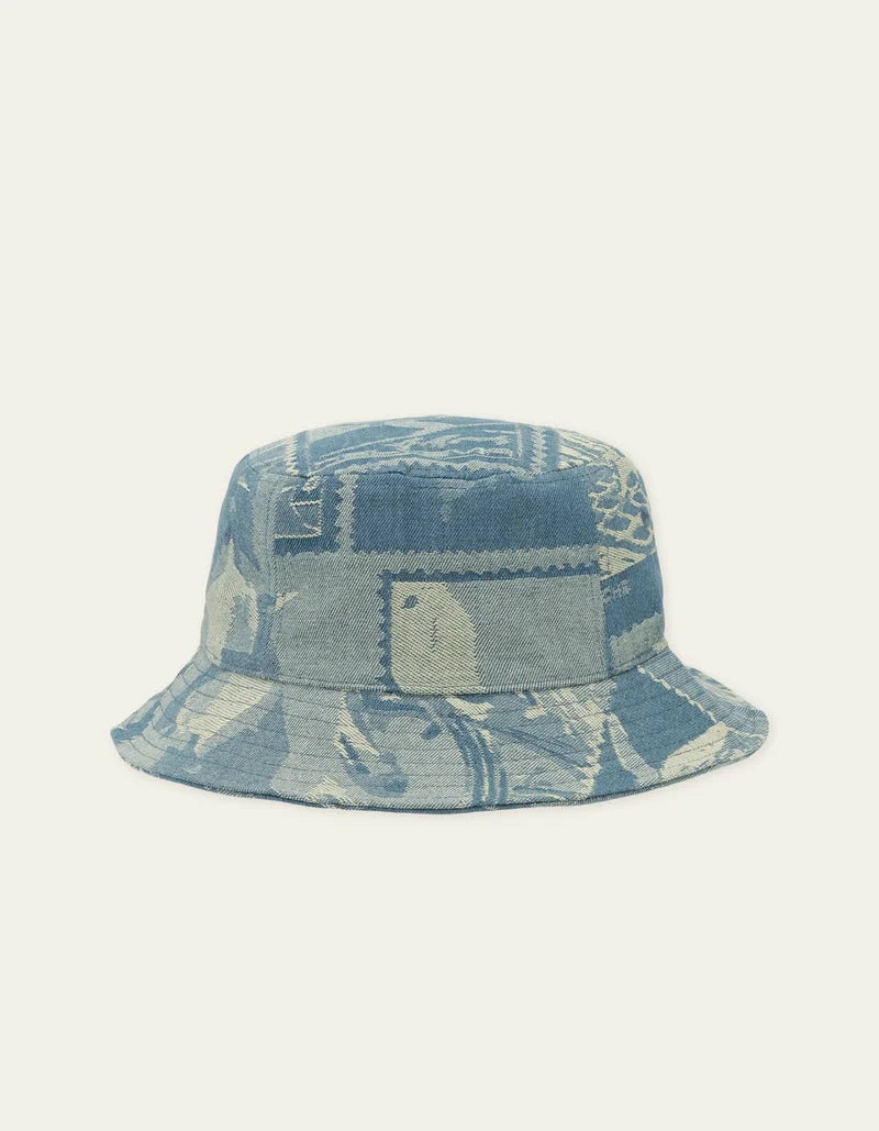 Stamp Denim Bucket Hat