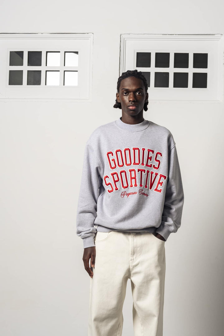 Baseballgrijze crewneck