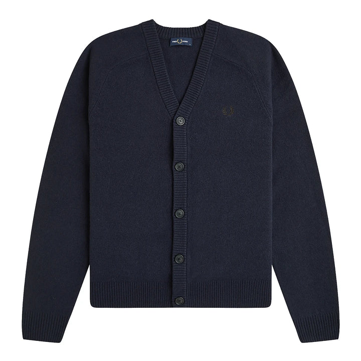 Saddle sleeve cardigan / navy