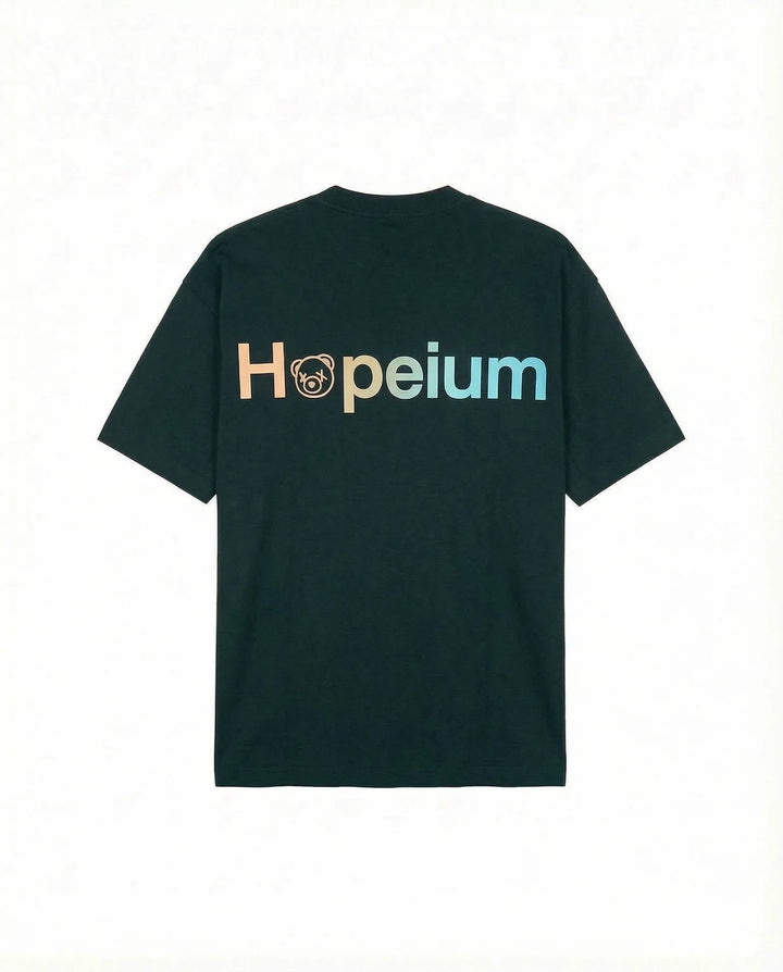 T-shirt met logo / marineblauw