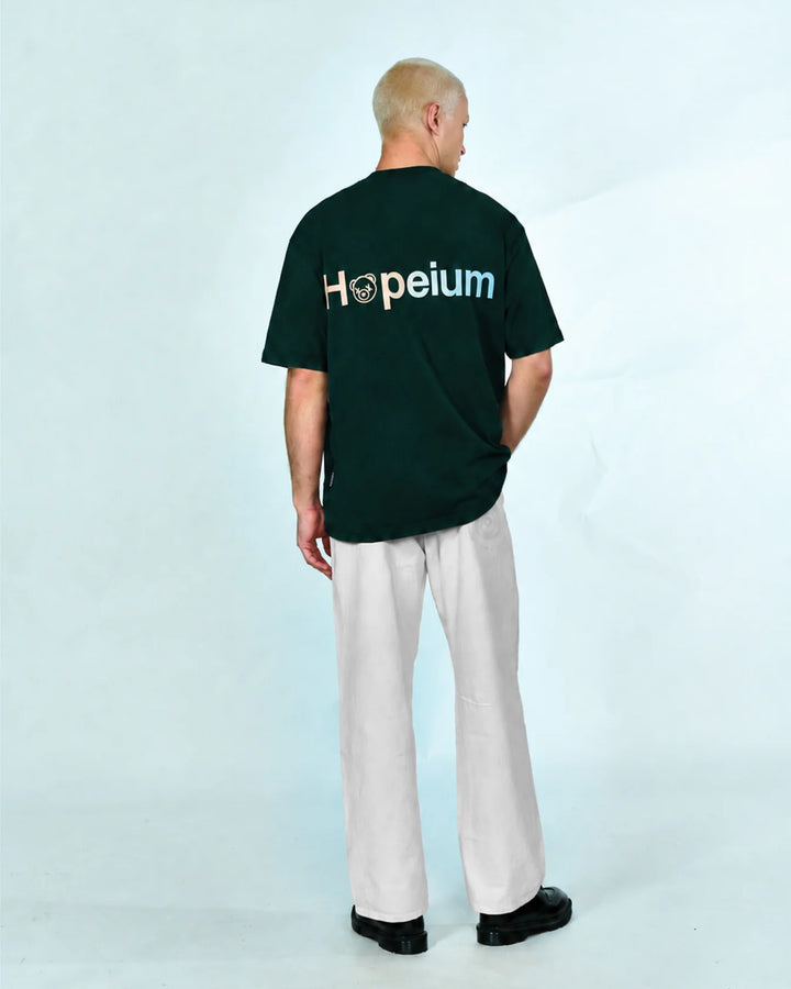 T-shirt met logo / marineblauw