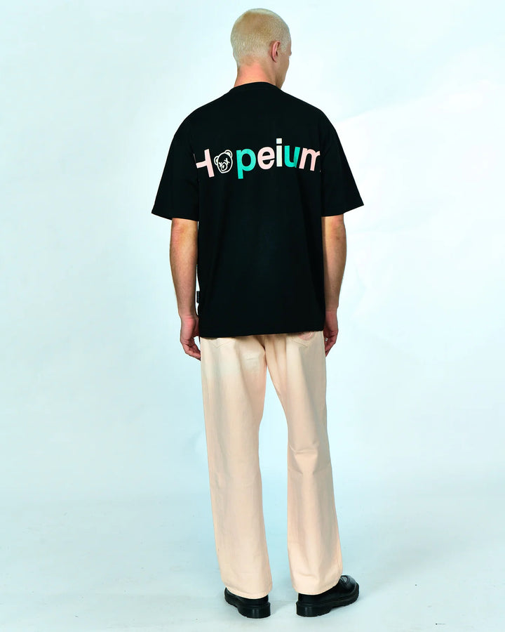 Logo tee / washed black