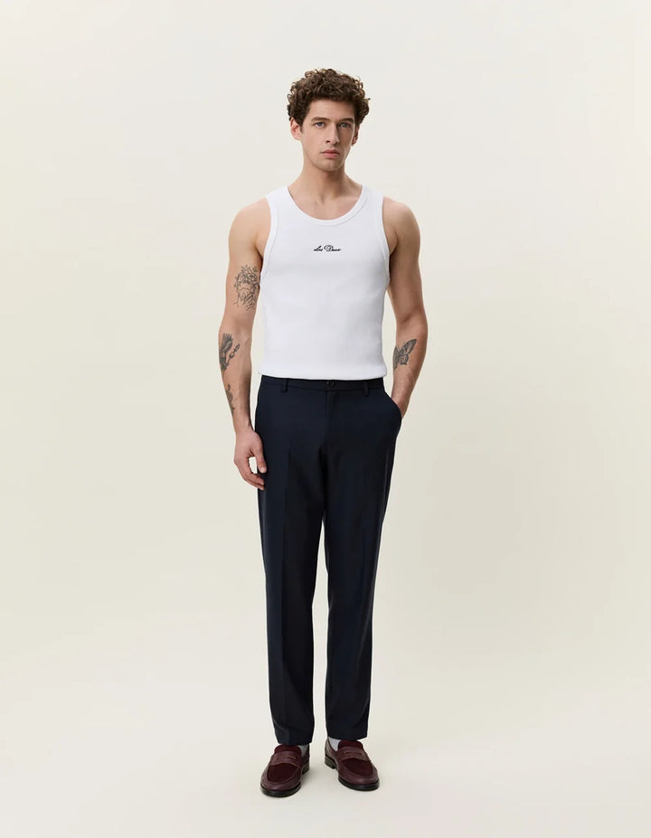 Brushed Twill Reg Suit Pants - Dark Navy