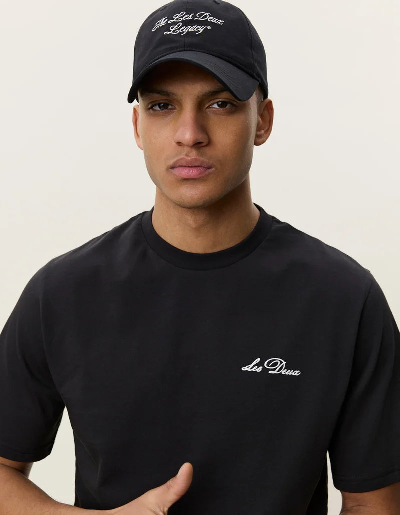 Signature Print T-shirt - Black