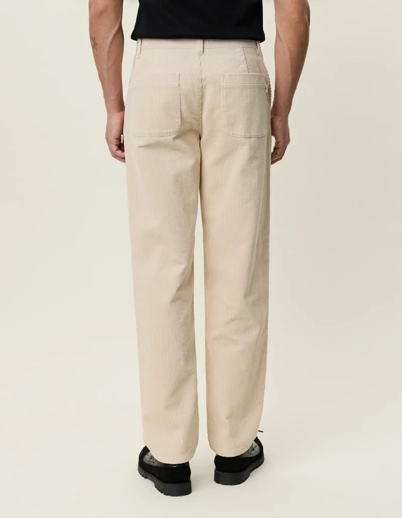 Pantalón de pana de corte tapered - marfil