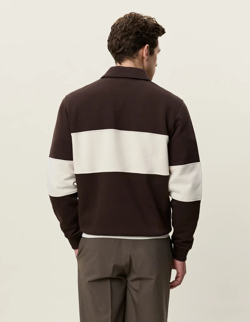 Sweatshirt met rits Rugby - Mole Brown