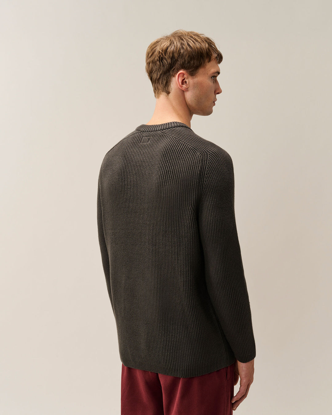 Crew neck full rib / Raven ( col 985 )