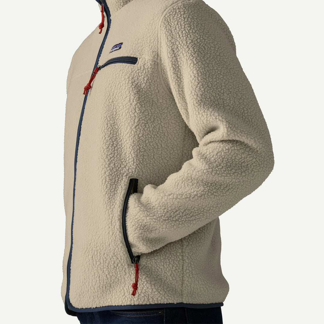 Ms retro pile jacket - pelican beige