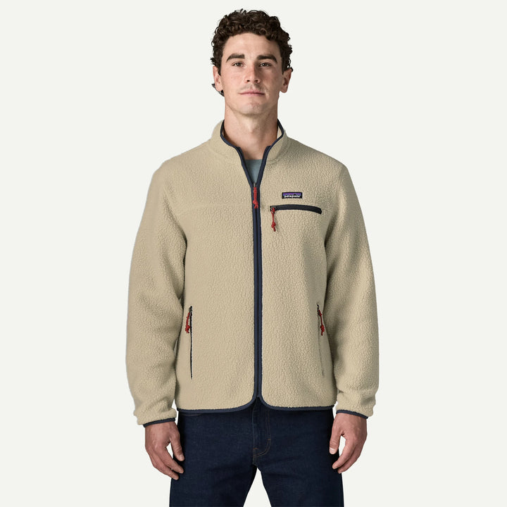 Ms retro pile jacket - pelican beige