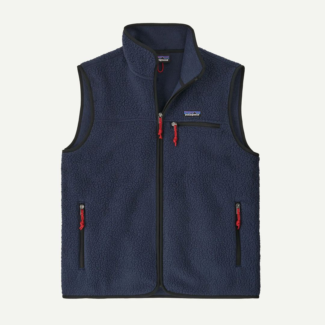 Ms retro pile veste - navy