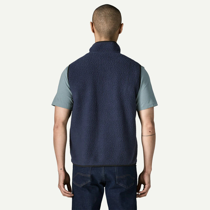 Ms retro pile veste - navy