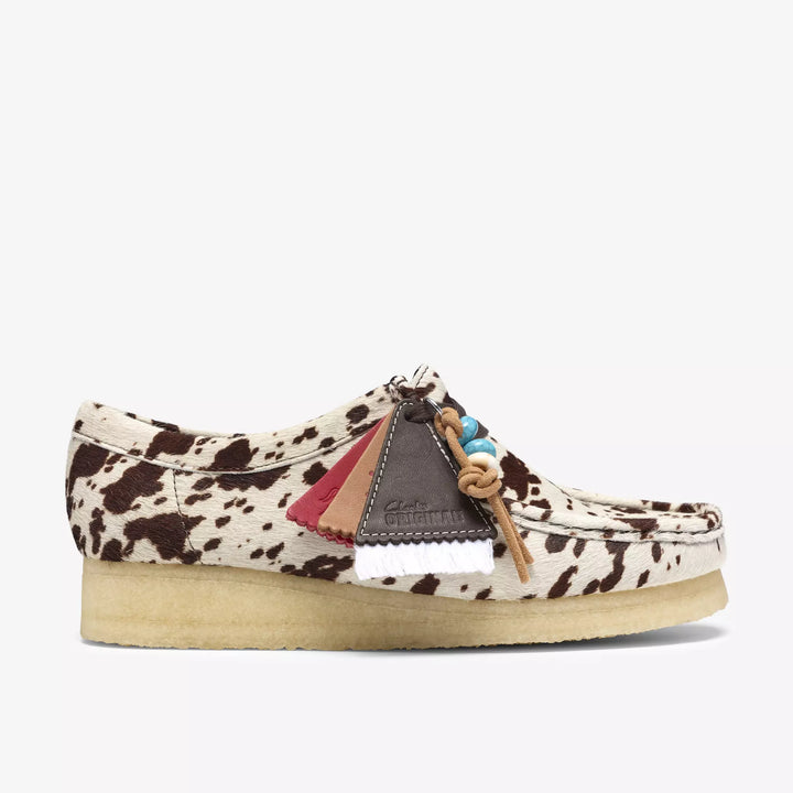 Wallabee - Brown Cow Print