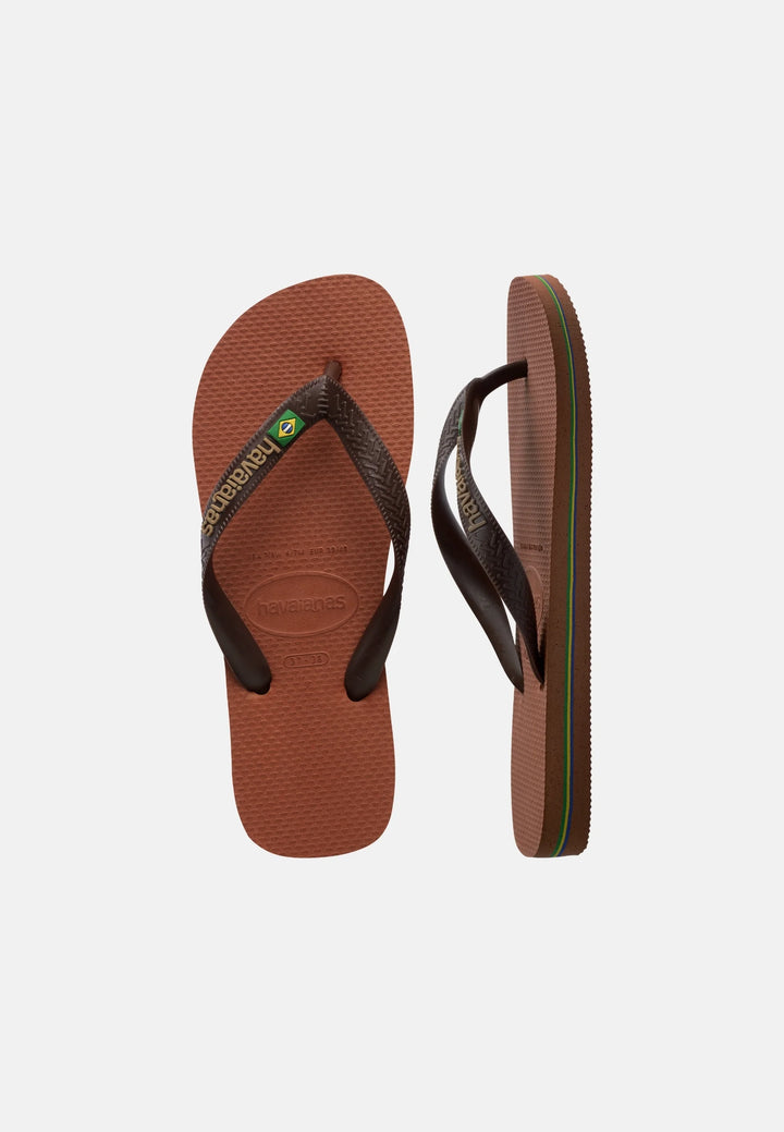H Brazil Logo - Rust/Coffee