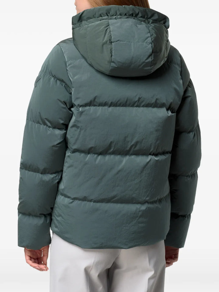 Donna shiny nylon fur / Green balsam