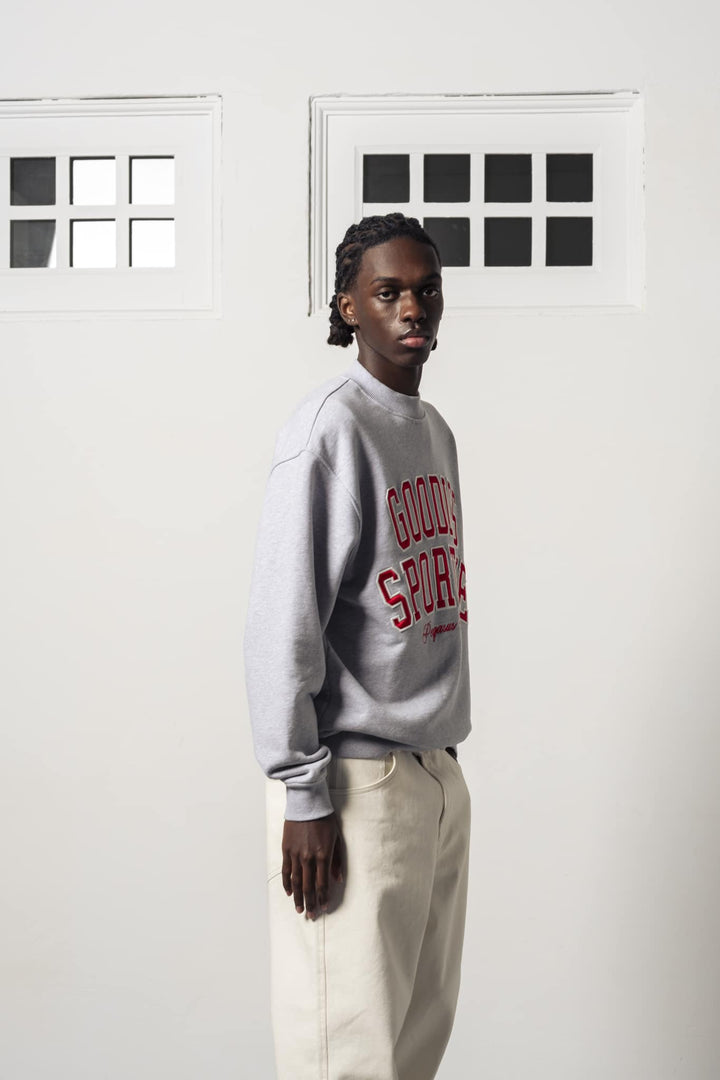Baseballgrijze crewneck