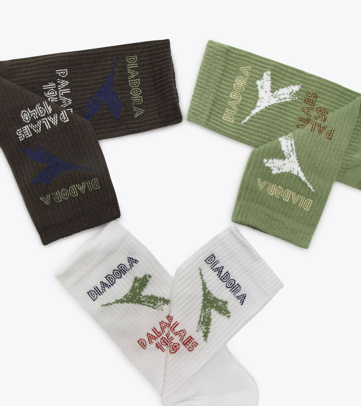 Socks 3p legacy - Blk/wht/eng