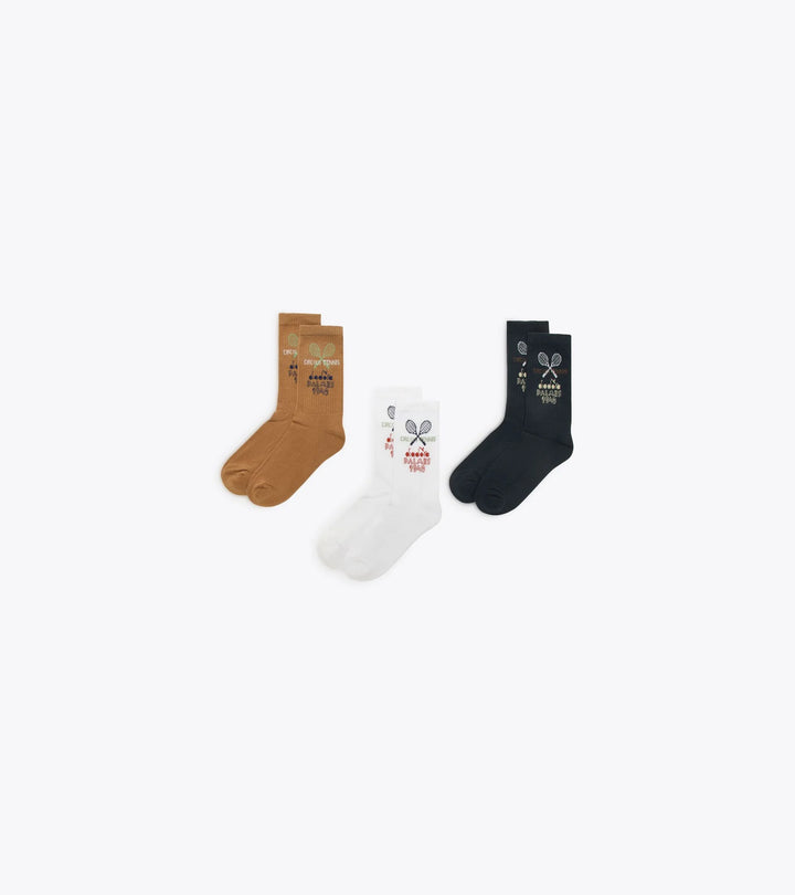 Socks 3p legacy - Lim/wht/nuth