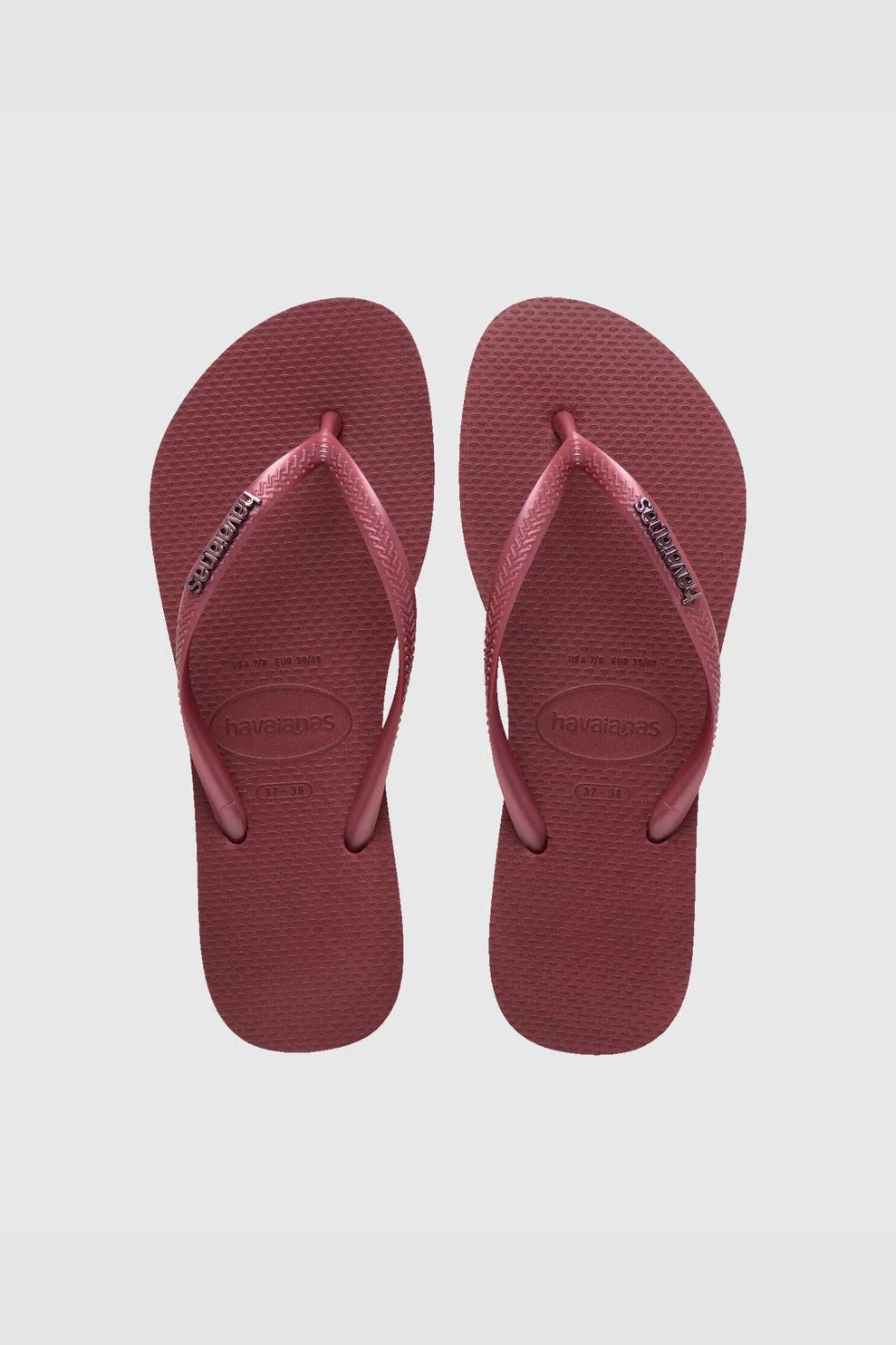 Slim Logo Metallic - Amaranto