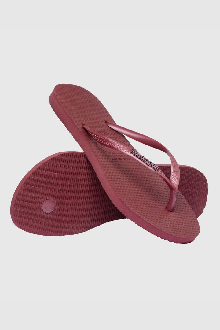 Slim Logo Metallic - Amaranto