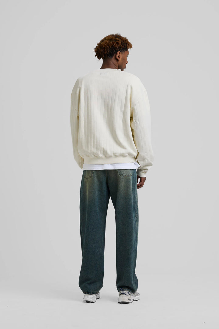 Needle Drop Crewneck - Cream
