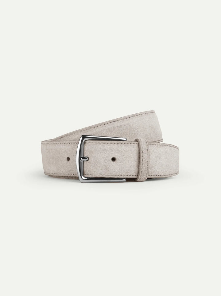 Suède riem - Lichtgrijs