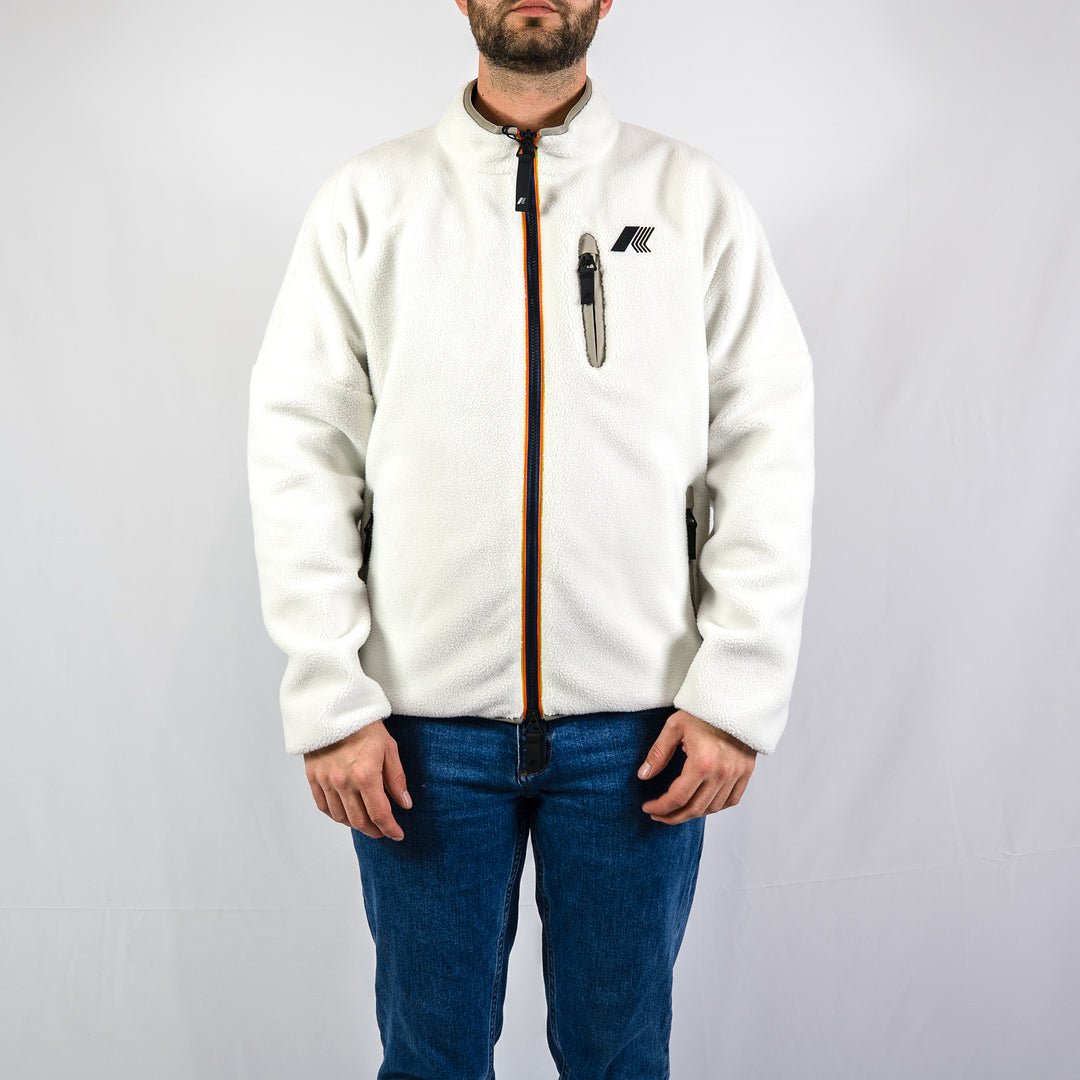 Bessanne sherpa réversible - white/green