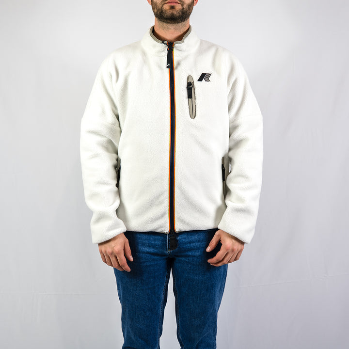 Bessanne sherpa réversible - white/green