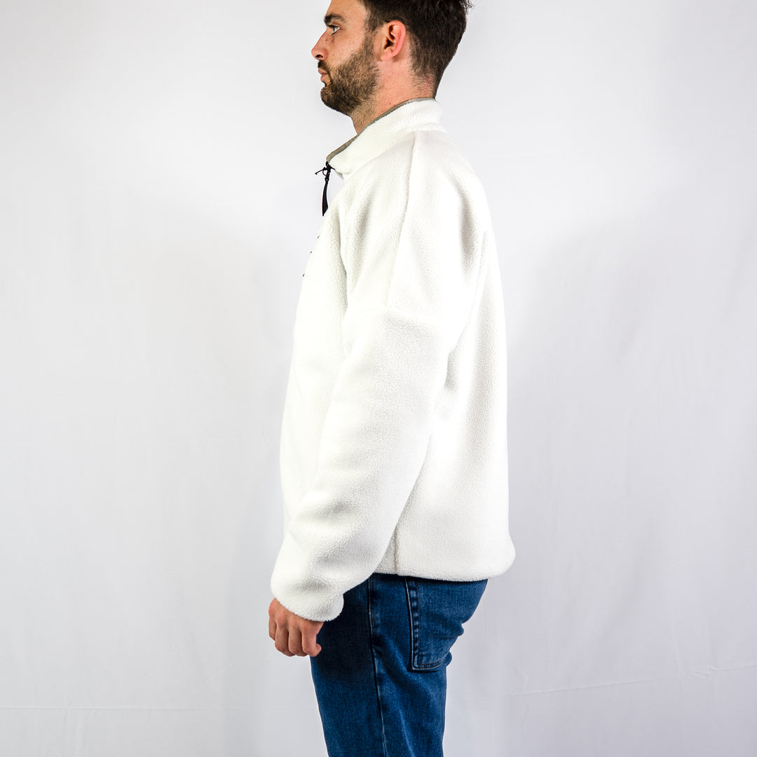 Bessanne sherpa réversible - white/green