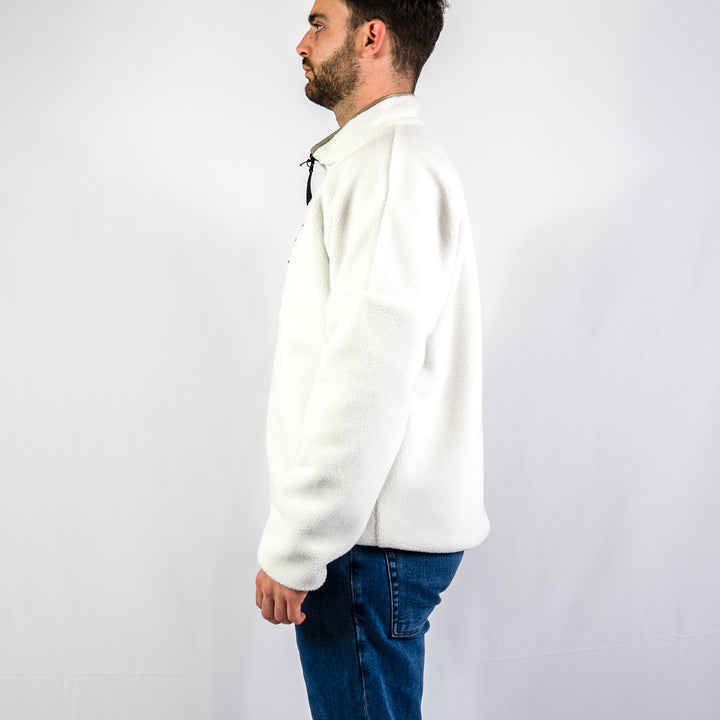 Bessanne sherpa réversible - white/green