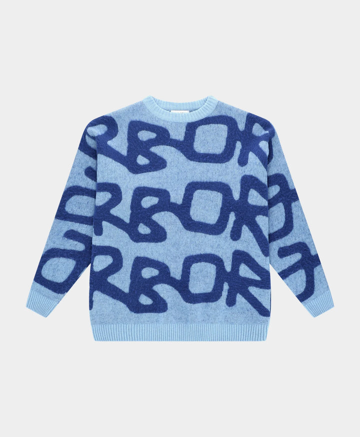 Big Logo Arbor Alpaca Knit - Blue