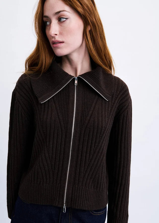 Cardigan kerkis / chocolat