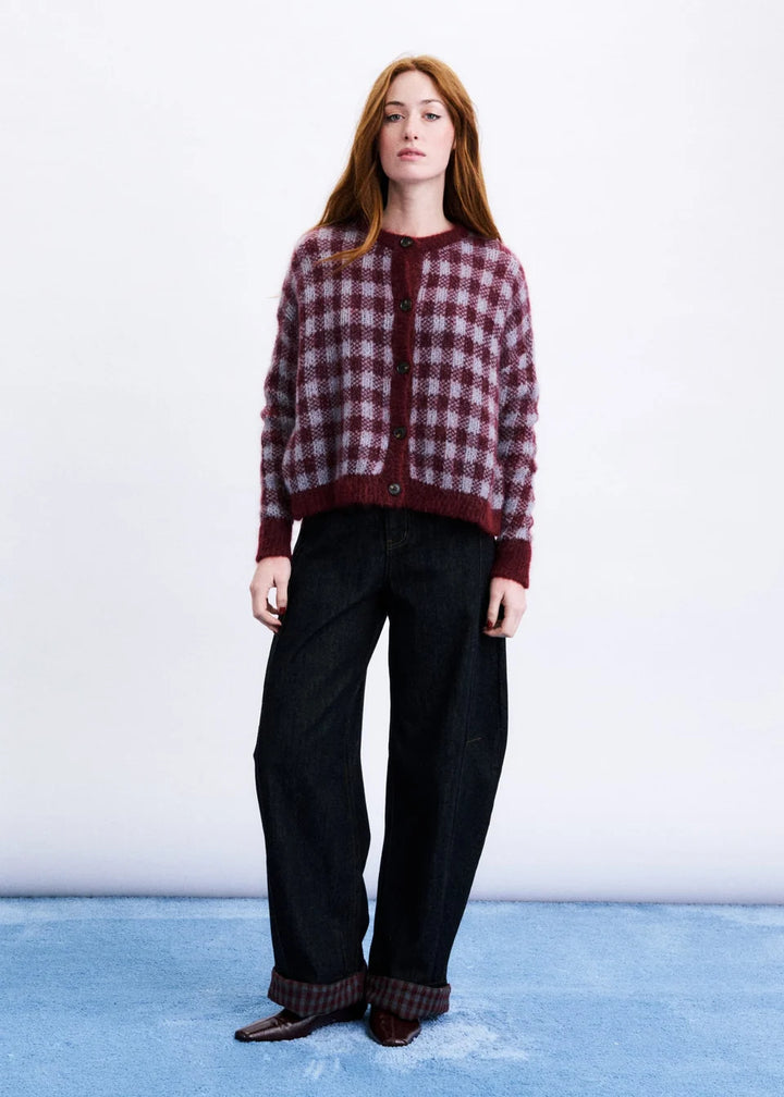 Cardigan aomori / bordeaux