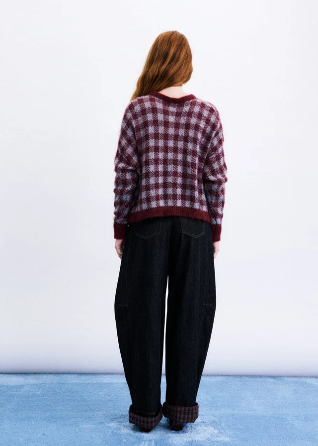 Cardigan aomori / bordeaux