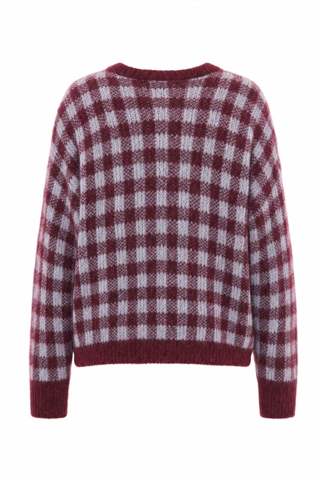 Cardigan aomori / bordeaux