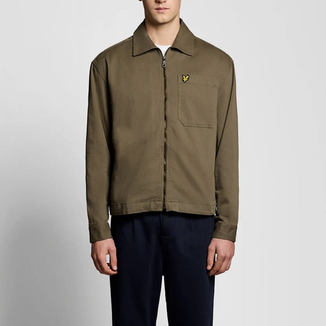 Lightweight Enzyme Wash Overshirt – Surchemise homme khaki