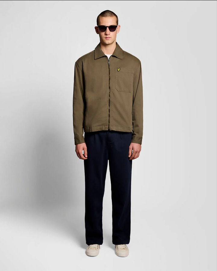 Lightweight Enzyme Wash Overshirt – Surchemise homme khaki