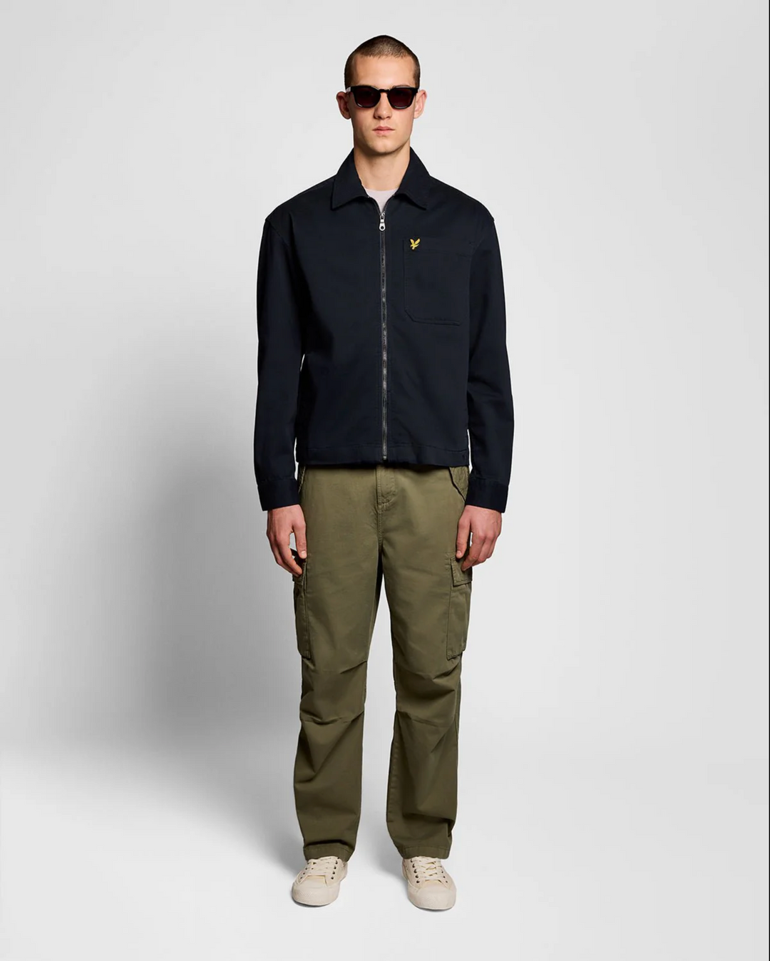 Lightweight Enzyme Wash Overshirt – Surchemise homme bleu marine
