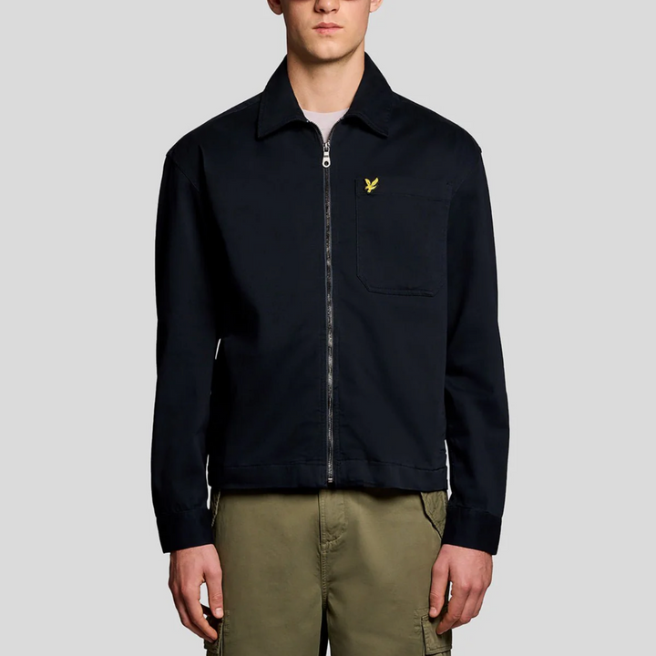 Lightweight Enzyme Wash Overshirt – Surchemise homme bleu marine