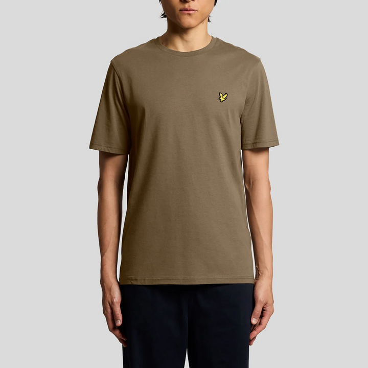 Cotton Crew Neck T-Shirt – T-shirt homme Khaki Ash