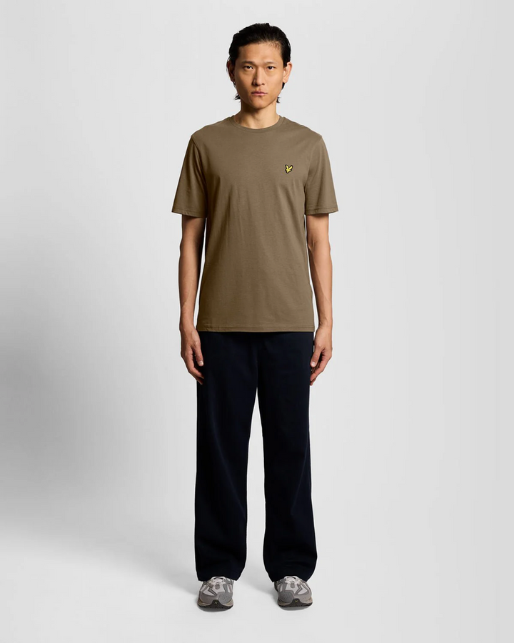 Cotton Crew Neck T-Shirt – T-shirt homme Khaki Ash