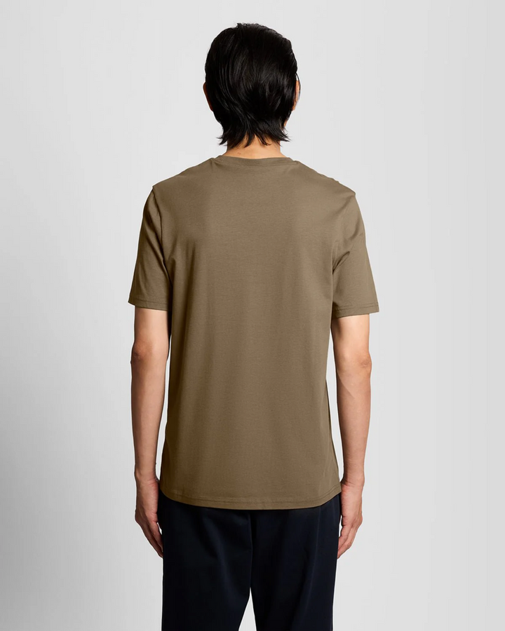 Cotton Crew Neck T-Shirt – T-shirt homme Khaki Ash