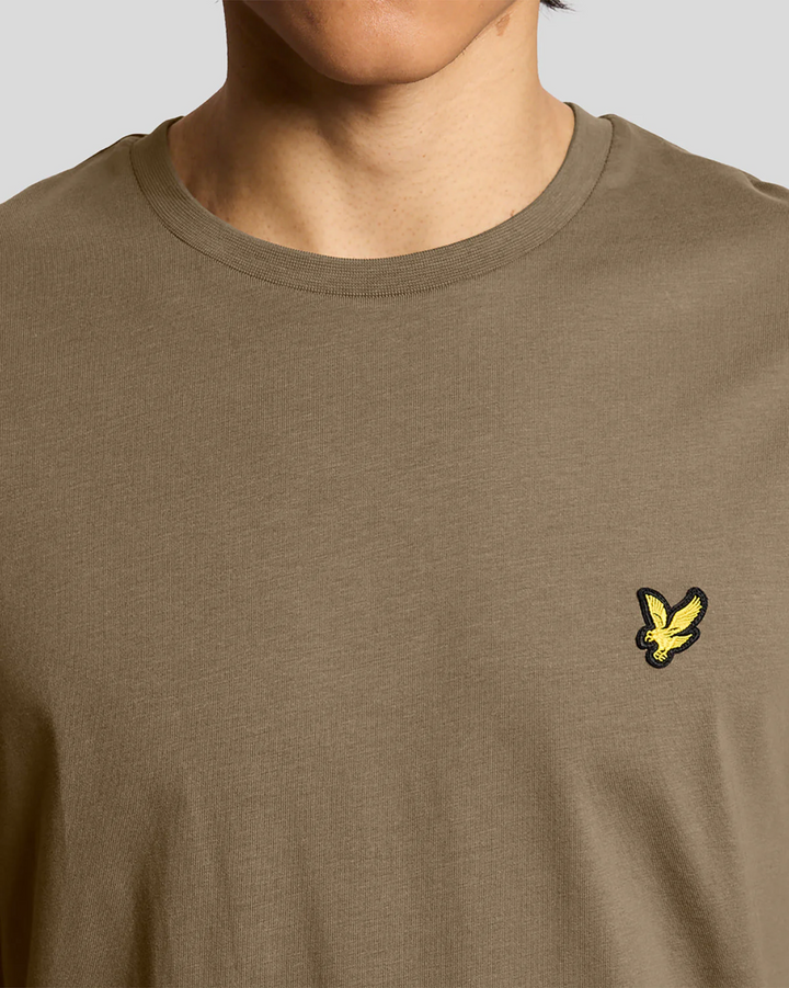 Cotton Crew Neck T-Shirt – T-shirt homme Khaki Ash