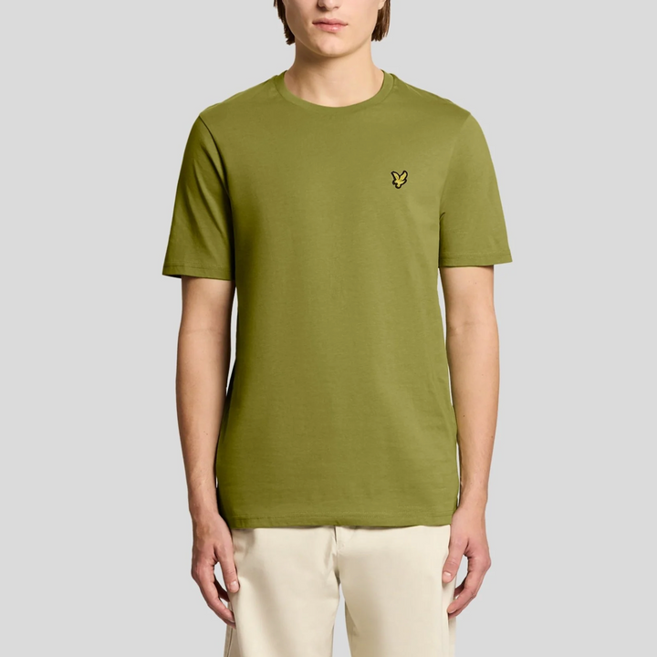 Cotton Crew Neck T-Shirt – T-shirt homme Shrub Green
