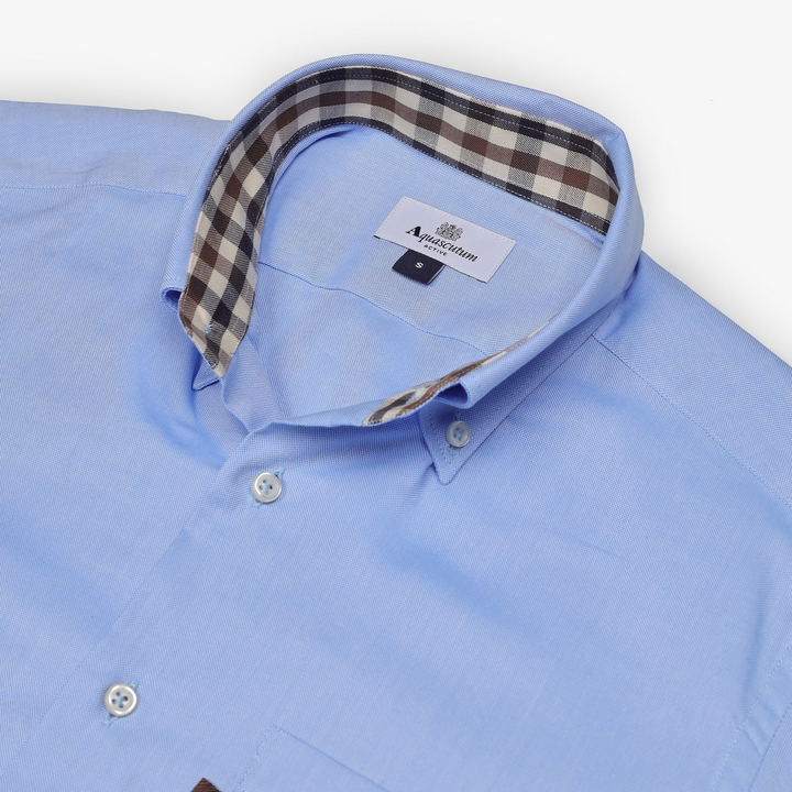 Active Button-Down Oxford Shirt – Chemise homme bleu pâle